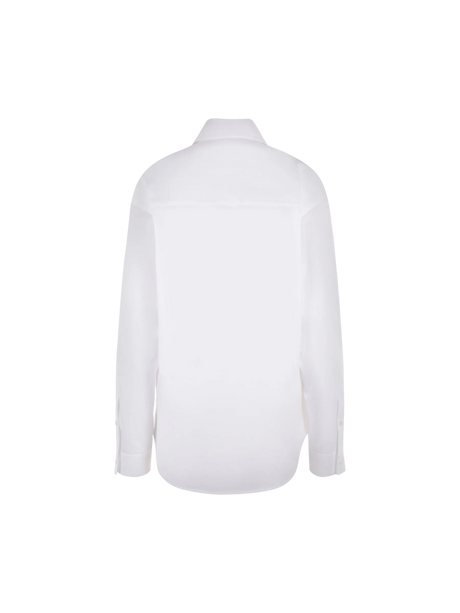 Hourglass Loose-fit Poplin Shirt-BALENCIAGA-JOHN JULIA