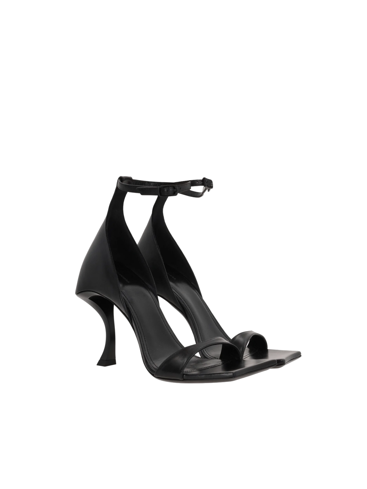 Hourglass Smooth Leather Sandals-BALENCIAGA-JOHN JULIA