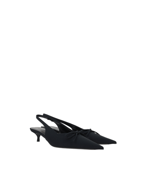 Knife Bow Spandex Slingbacks-BALENCIAGA-JOHN JULIA