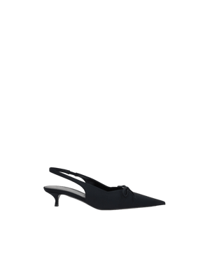 Knife Bow Spandex Slingbacks-BALENCIAGA-JOHN JULIA