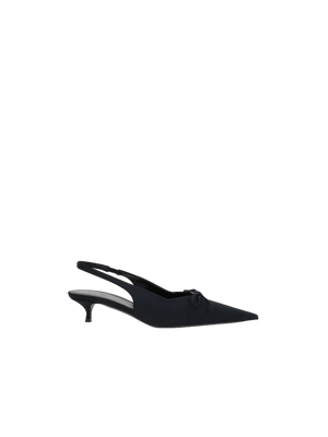 Knife Bow Spandex Slingbacks-BALENCIAGA-JOHN JULIA