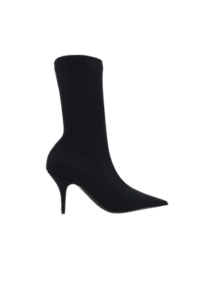 Knife Matte Spandex Ankle Boots-BALENCIAGA-JOHN JULIA