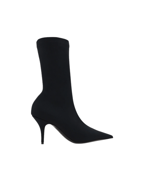 Knife Matte Spandex Ankle Boots-BALENCIAGA-JOHN JULIA