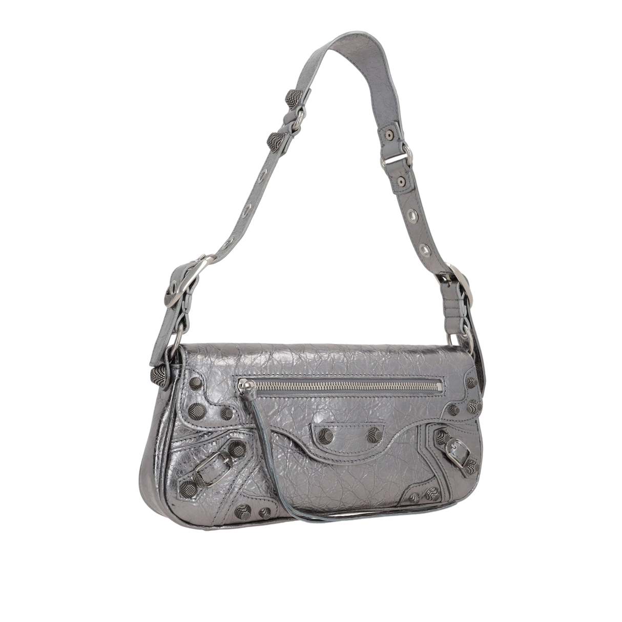 Le Cagole Sling Laminated Shoulder Bag-BALENCIAGA-JOHN JULIA