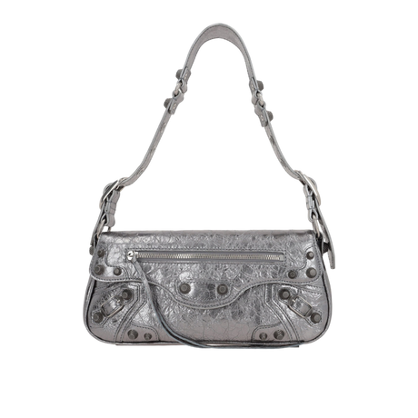 Le Cagole Sling Laminated Shoulder Bag-BALENCIAGA-JOHN JULIA