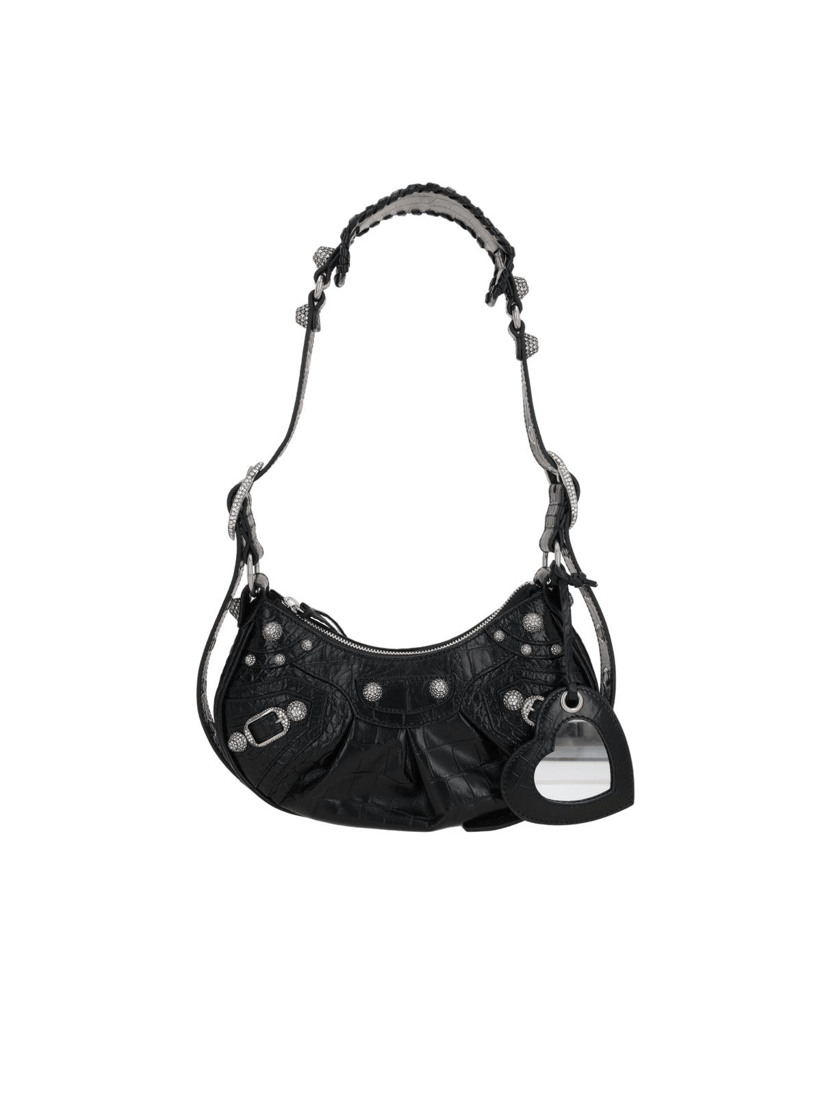 Le Cagole XS Crocodile Embossed Shoulder Bag-BALENCIAGA-JOHN JULIA