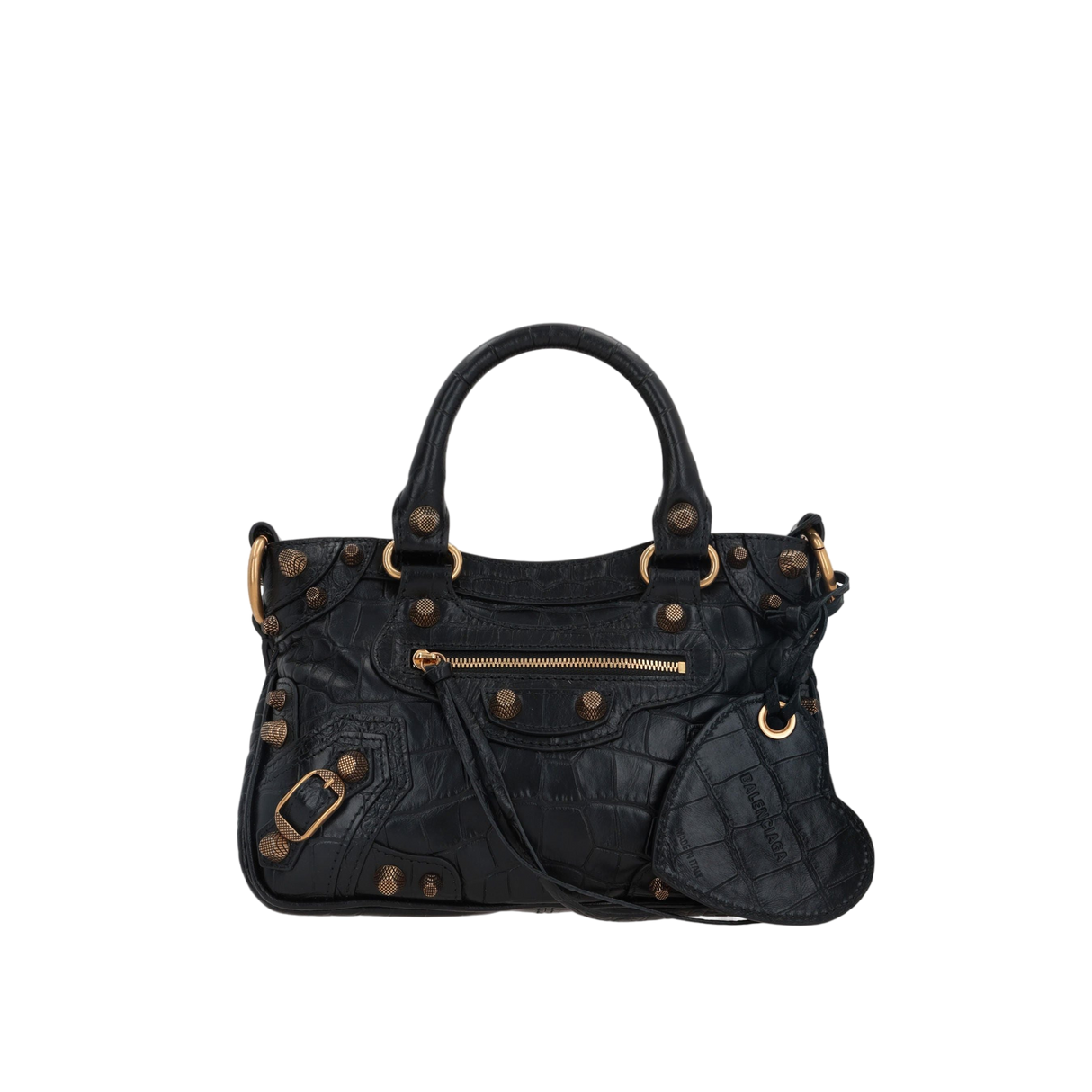 Neo Cagole Small Crocodile-Embossed Tote Bag-BALENCIAGA-JOHN JULIA