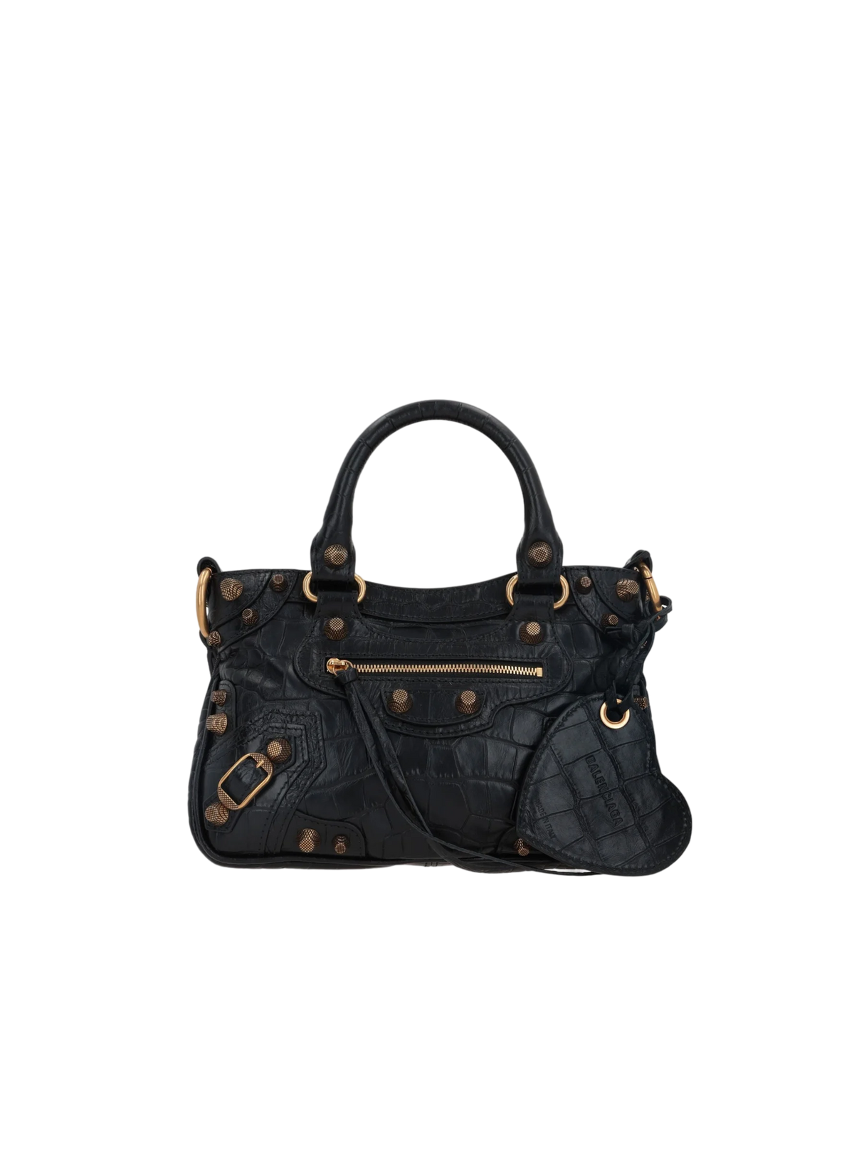 Neo Cagole Small Crocodile-Embossed Tote Bag-BALENCIAGA-JOHN JULIA