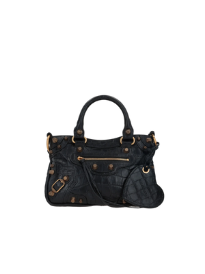 Neo Cagole Small Crocodile-Embossed Tote Bag-BALENCIAGA-JOHN JULIA