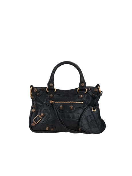 Neo Cagole Small Crocodile-Embossed Tote Bag-BALENCIAGA-JOHN JULIA