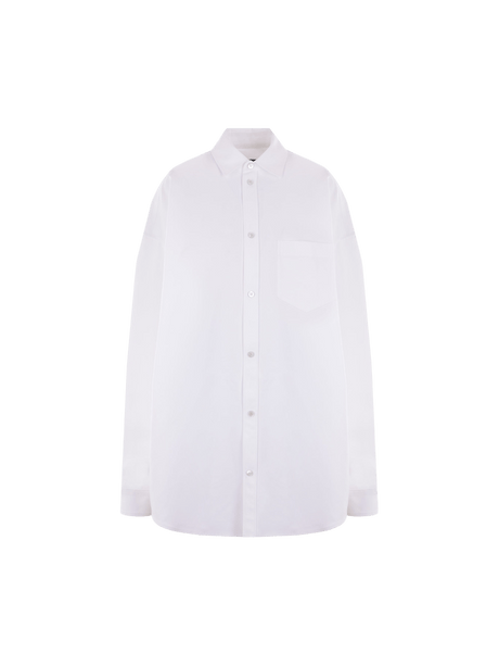 Oversize Poplin Overshirt-BALENCIAGA-JOHN JULIA