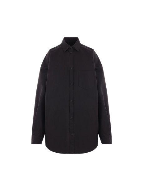 Oversize Poplin Overshirt-BALENCIAGA-JOHN JULIA