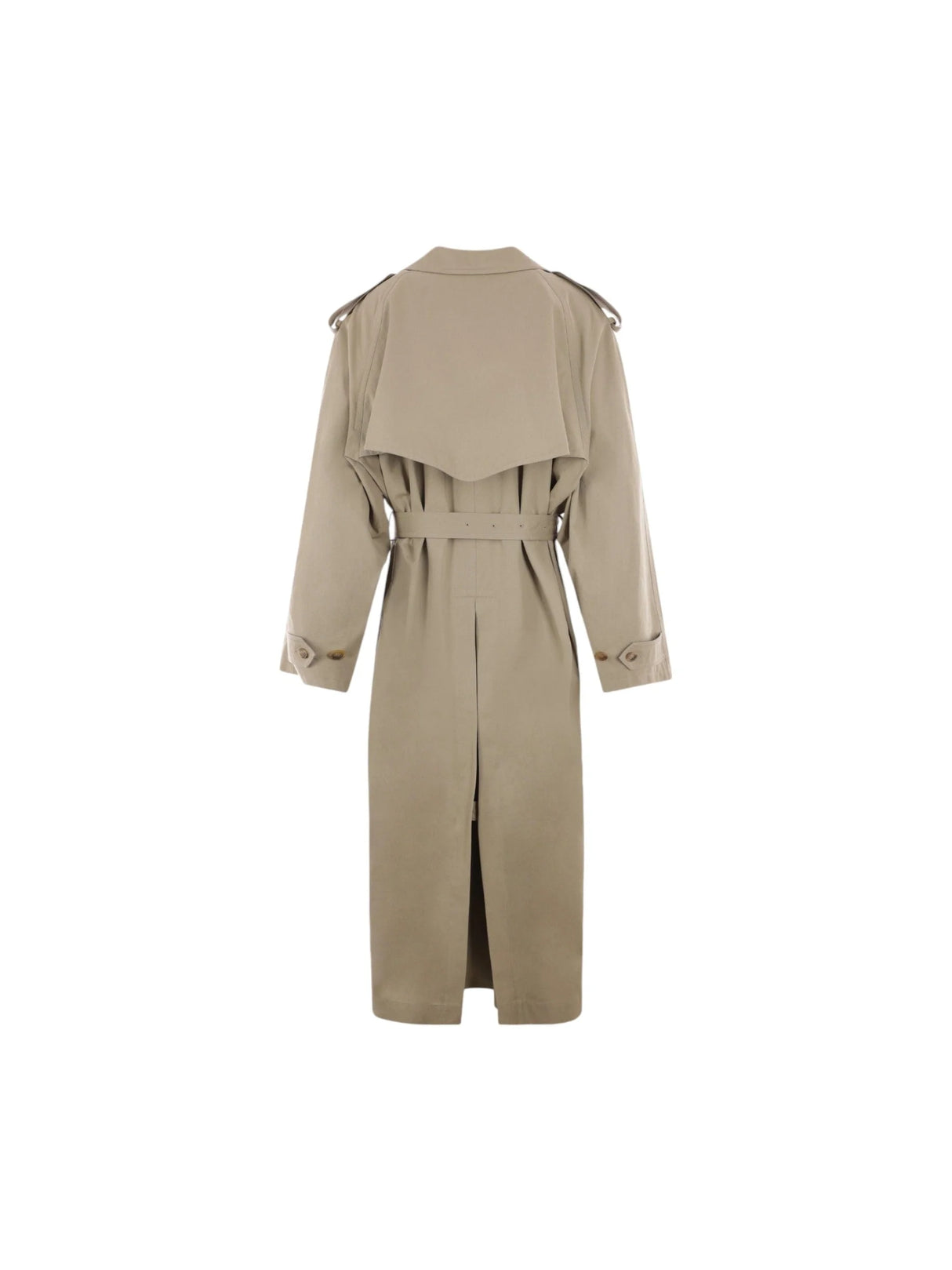 Oversized Cotton Drill Trench Coat-BALENCIAGA-JOHN JULIA