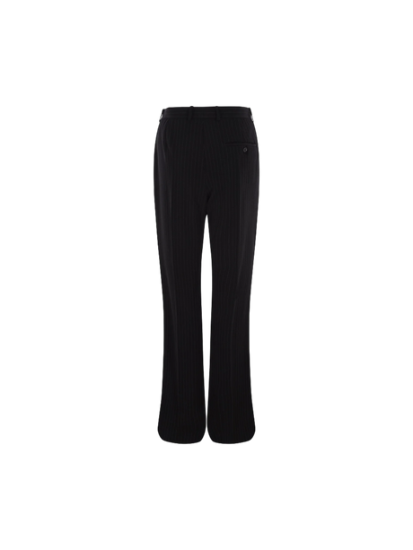 Pinstripe Twill Straight-leg Pants-BALENCIAGA-JOHN JULIA