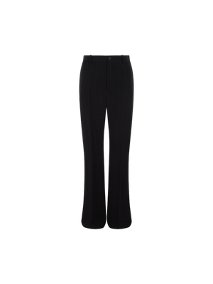 Pinstripe Twill Straight-leg Pants-BALENCIAGA-JOHN JULIA