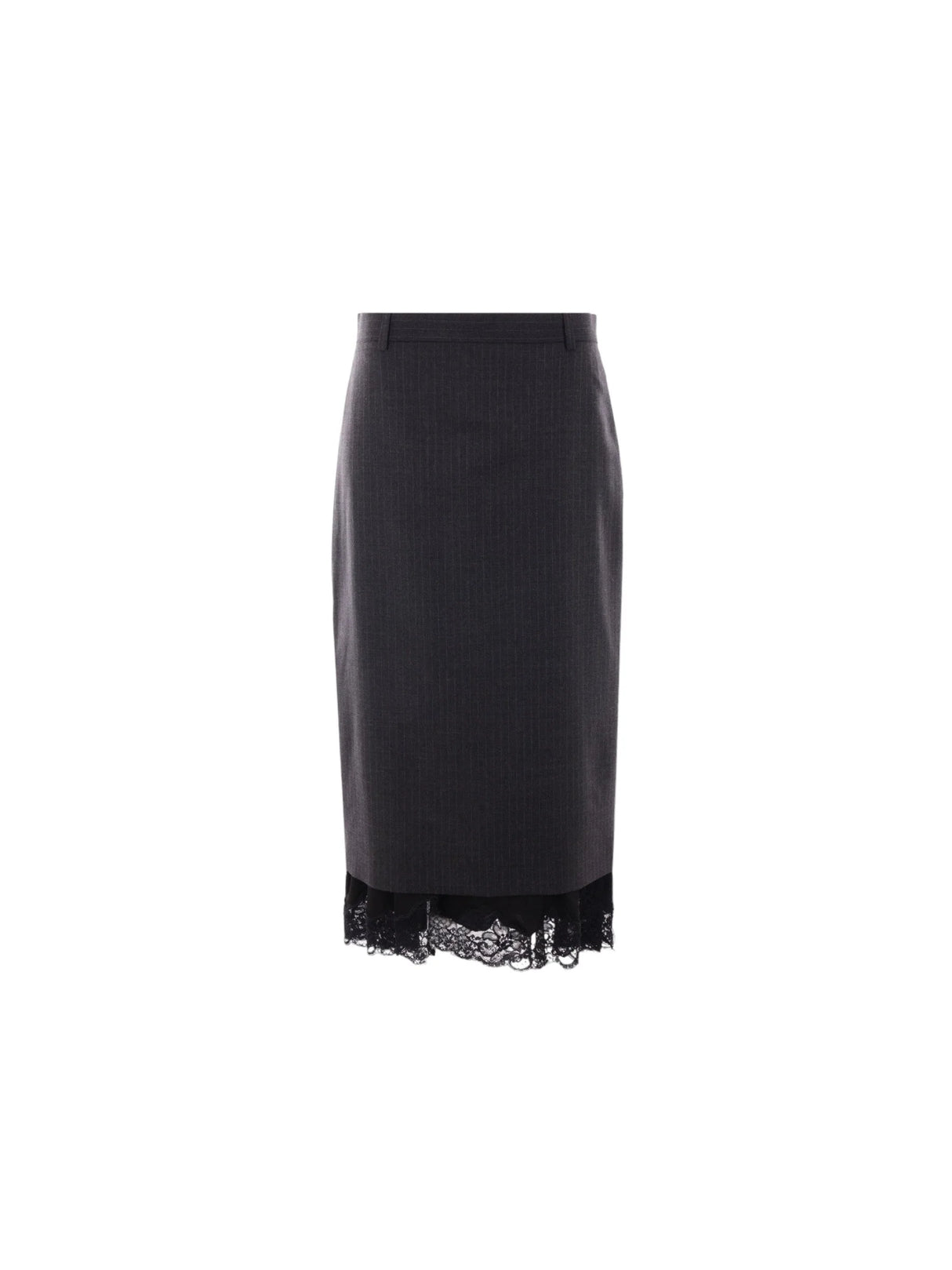 Pinstriped Wool Lingerie Skirt-BALENCIAGA-JOHN JULIA