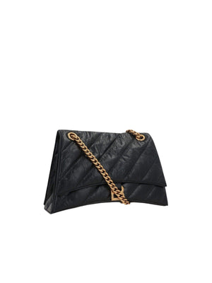 Quilted Crush Leather Shoulder Bag-BALENCIAGA-JOHN JULIA