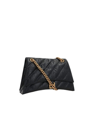 Quilted Crush Leather Shoulder Bag-BALENCIAGA-JOHN JULIA