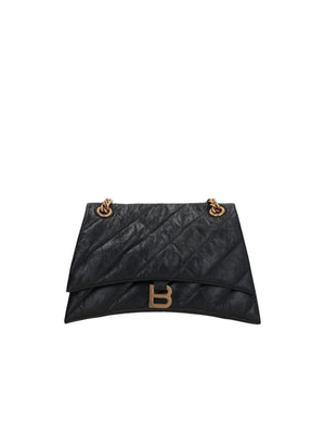 Quilted Crush Leather Shoulder Bag-BALENCIAGA-JOHN JULIA