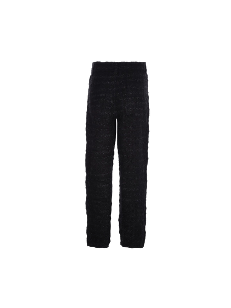 Textured Tweed Baggy Pants-BALENCIAGA-JOHN JULIA