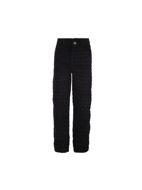 Textured Tweed Baggy Pants-BALENCIAGA-JOHN JULIA