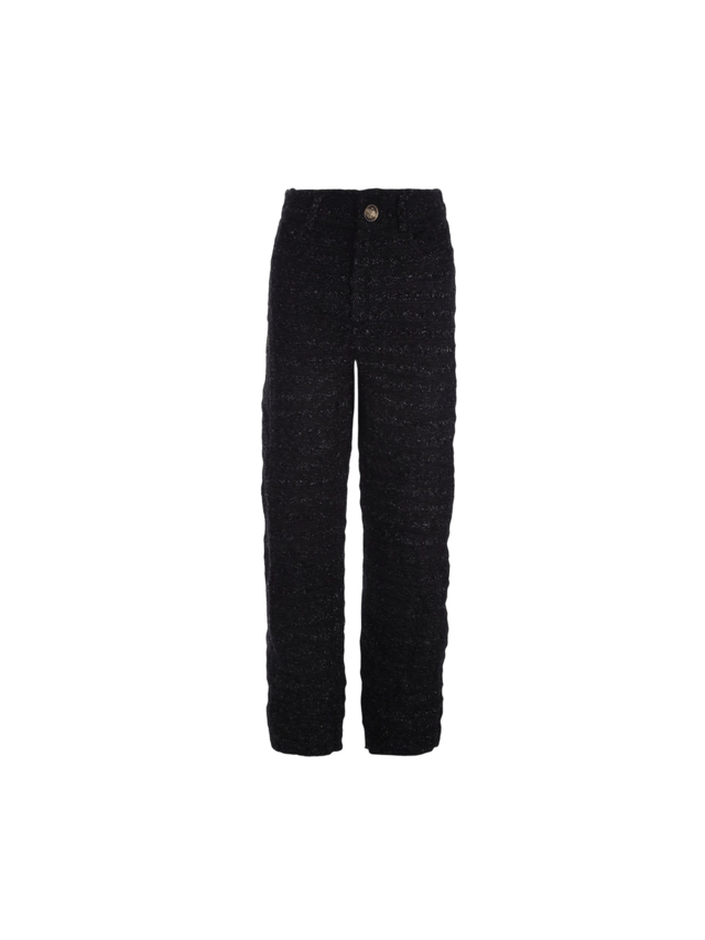 Textured Tweed Baggy Pants-BALENCIAGA-JOHN JULIA