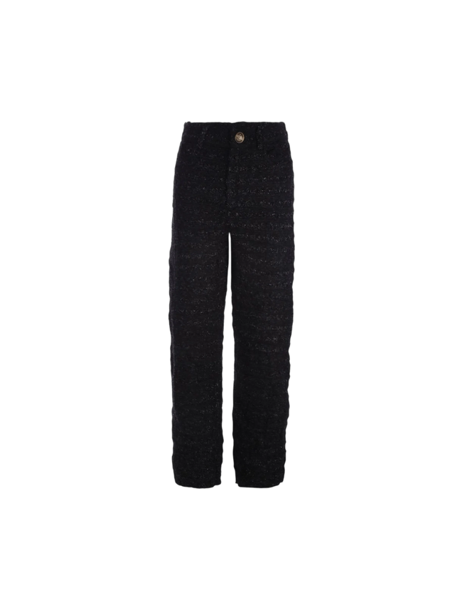 Textured Tweed Baggy Pants-BALENCIAGA-JOHN JULIA