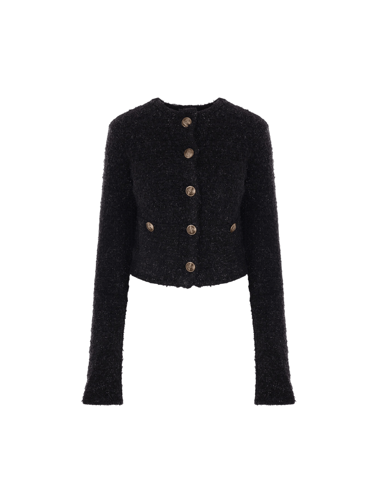 Tweed Cropped Cardigan-BALENCIAGA-JOHN JULIA