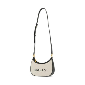 Bar Ellipse Organic Canvas Shoulder Bag.