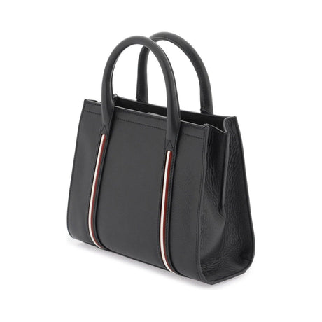 Black Small Code Leather Tote Bag BALLY JOHN JULIA.