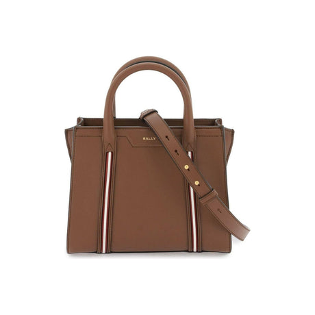 Brown Small Code Leather Tote Bag BALLY JOHN JULIA.