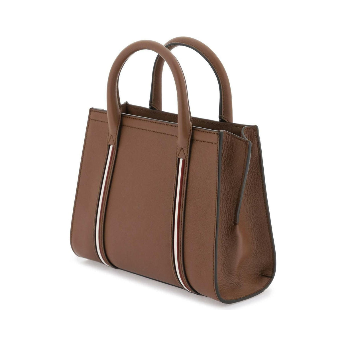 Brown Small Code Leather Tote Bag BALLY JOHN JULIA.