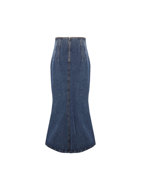 BALLY-Denim Mermaid Skirt-JOHN JULIA