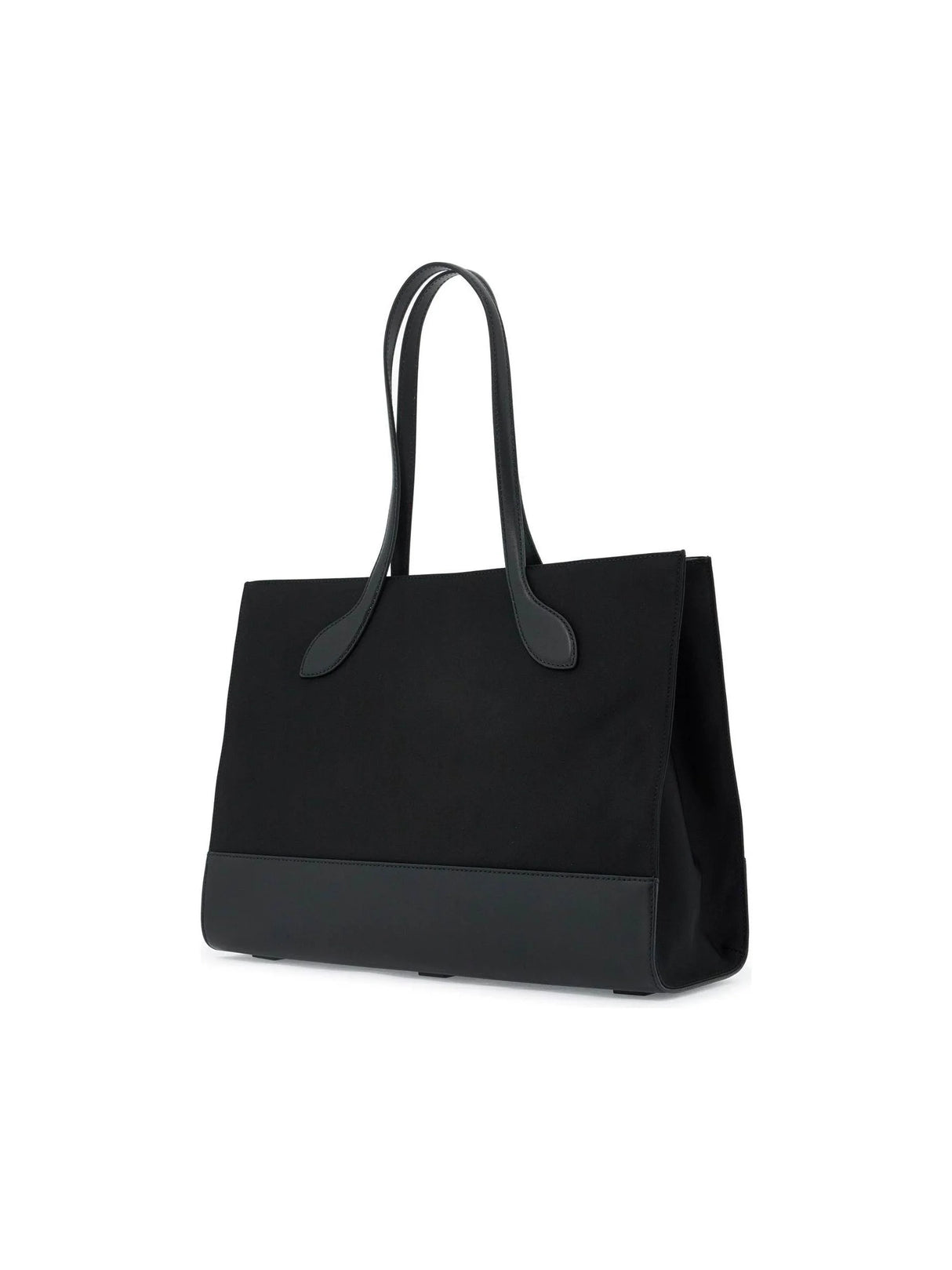 East/West Nylon and Leather Tote Bag - OS - Women > Bags > Tote bags