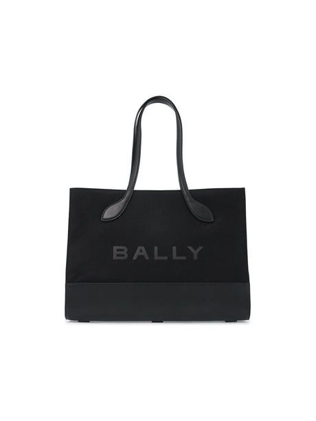 East/West Nylon and Leather Tote Bag - OS - Women > Bags > Tote bags