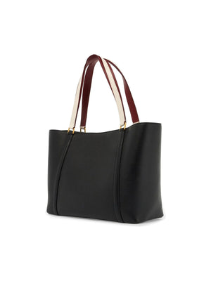 Code Embossed Leather Tote Bag-Bally-JOHN JULIA