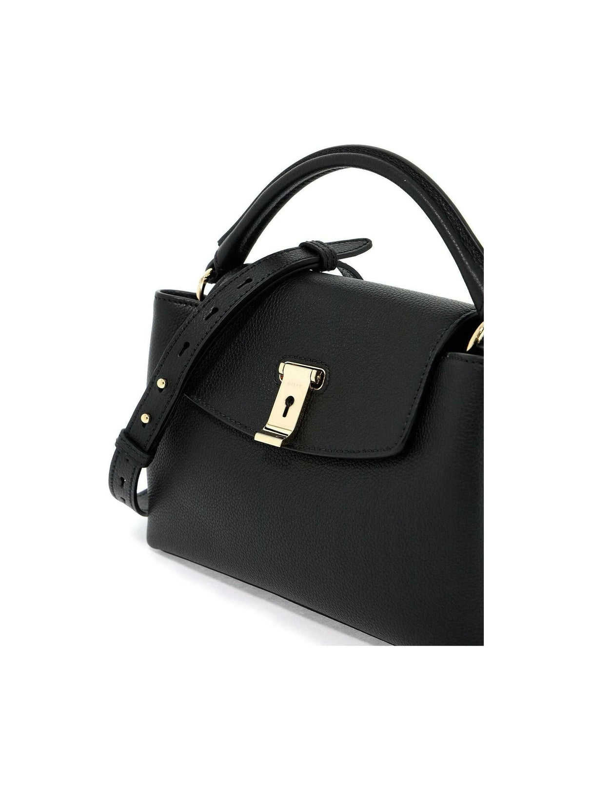 Leather Layka Top Handle Bag.