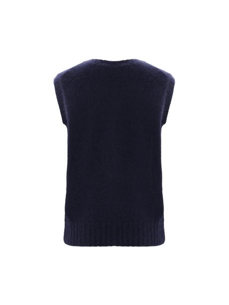 Mohair and Silk Knit Vest-BALLY-JOHN JULIA