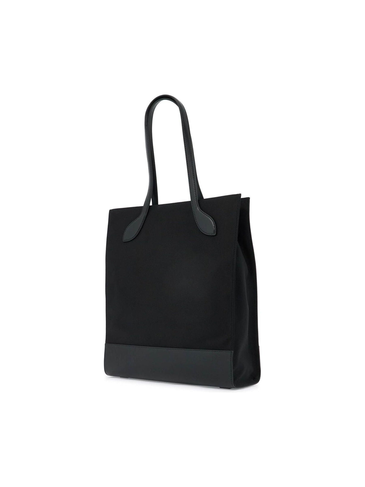 Nylon Leather Tote Bag