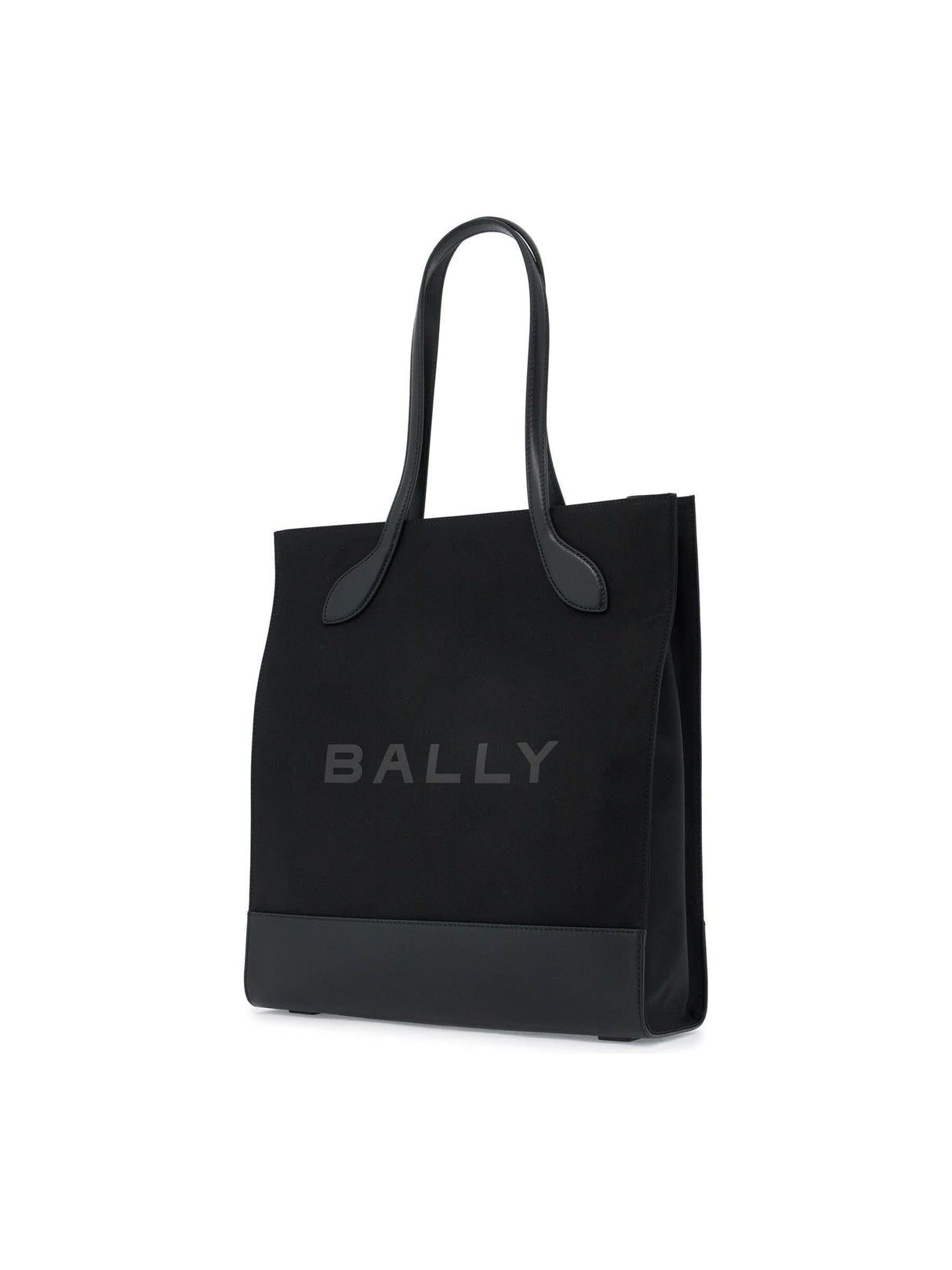 Nylon Leather Tote Bag