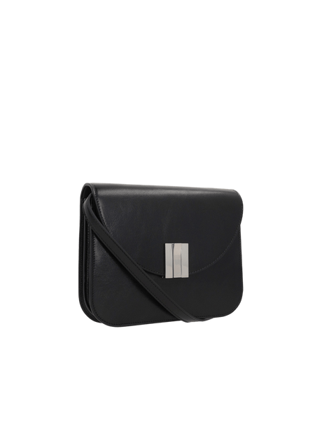 Ollam Shiny Leather Shoulder Bag-BALLY-JOHN JULIA