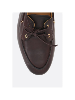 Pathy Laced Smooth Leather Loafers-BALLY-JOHN JULIA