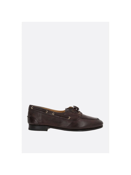 Pathy Laced Smooth Leather Loafers-BALLY-JOHN JULIA