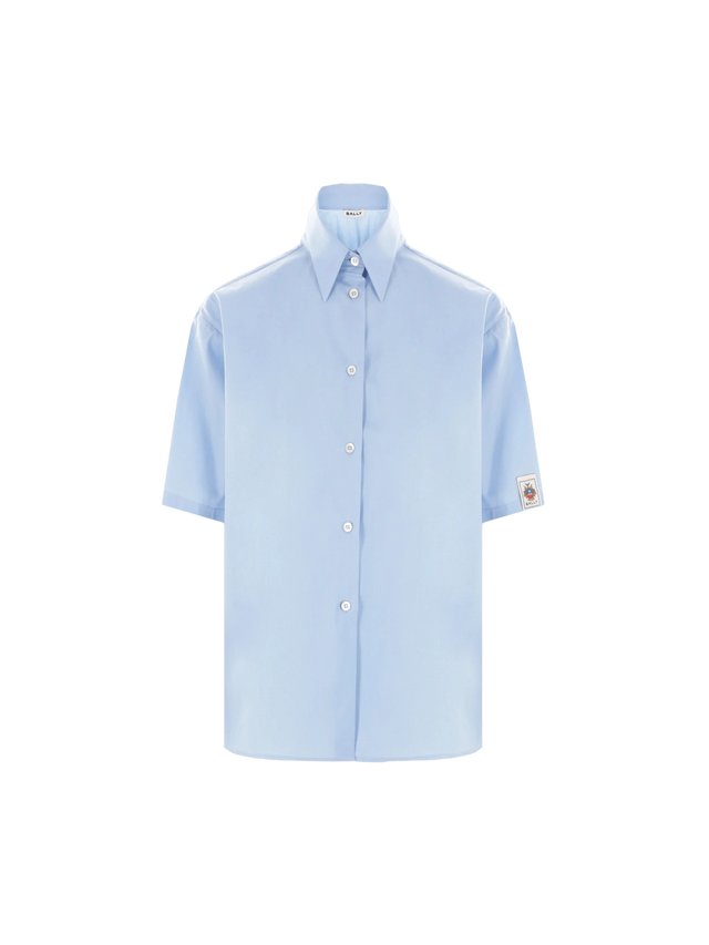 Poplin Short-sleeved Shirt-BALLY-JOHN JULIA