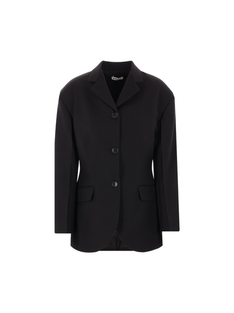 Single-breasted Drill Jacket-BALLY-JOHN JULIA