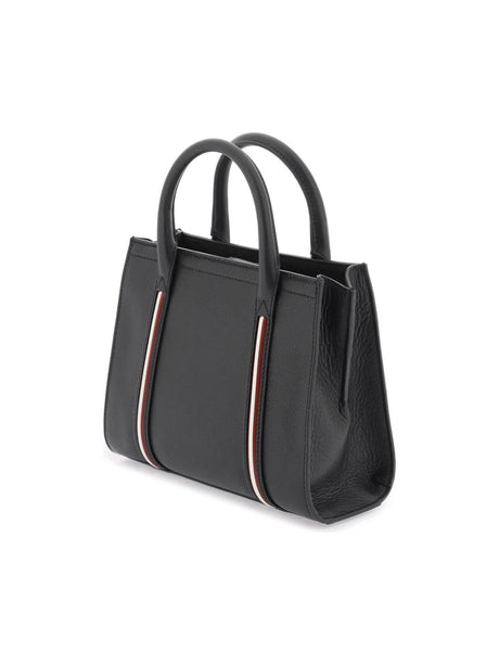 Black Small Code Leather Tote Bag BALLY JOHN JULIA.