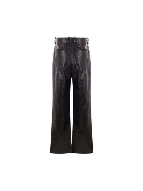 Straight-leg Leather Trousers-BALLY-JOHN JULIA