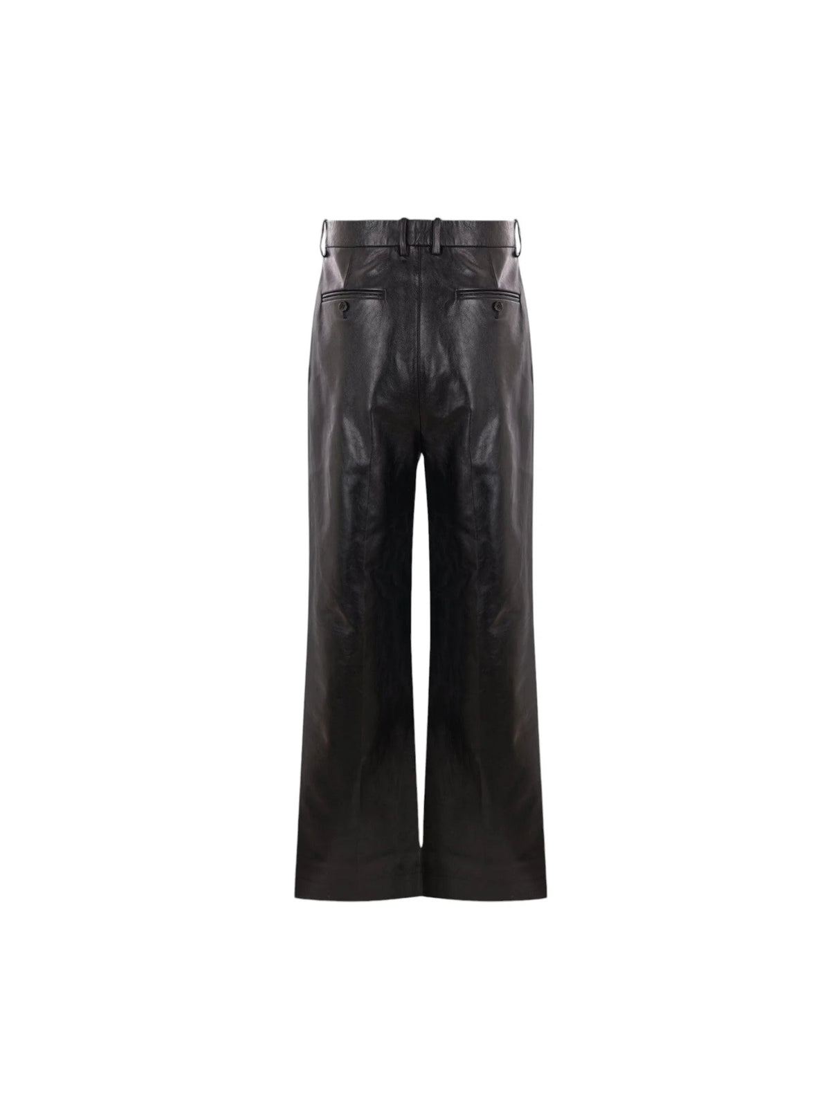 Straight-leg Leather Trousers-BALLY-JOHN JULIA