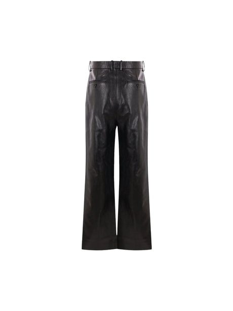 Straight-leg Leather Trousers-BALLY-JOHN JULIA