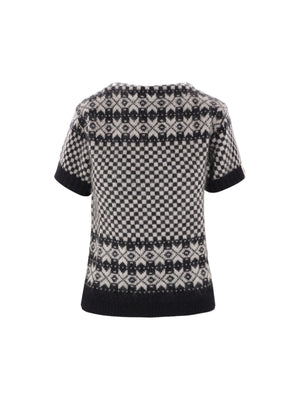 Wool Silk Geometric Sweater-BALLY-JOHN JULIA